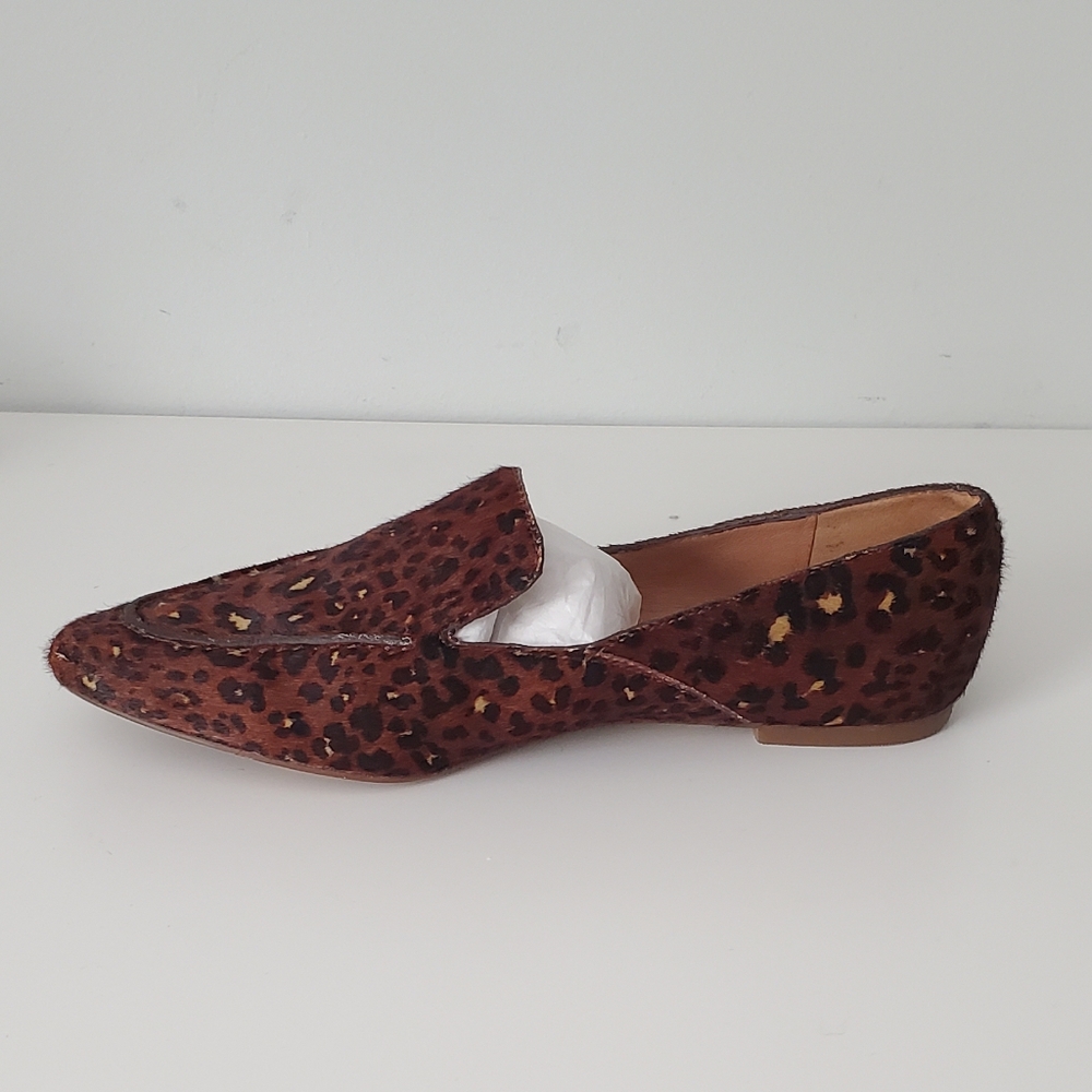 Madewell The Frances Skimmer In Painted Leopard Calf Hair Loafers - Picture 4 of 8